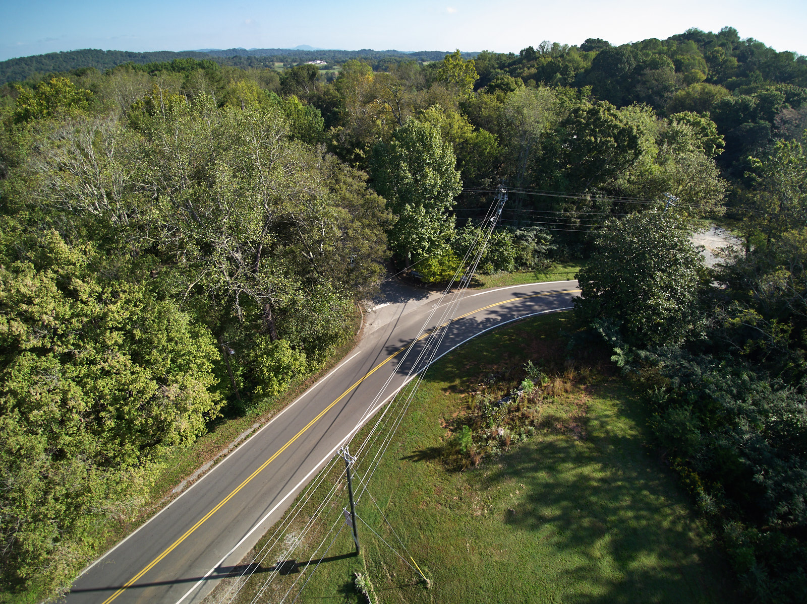 Drone Photography Ijams Nature Center New Entrance predesign Justin Fee Photography